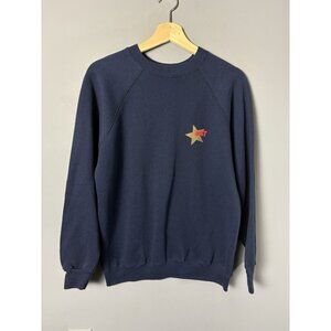 Vintage 90s BEST Department Store Mens L Navy Blue Crewneck Sweatshirt Tultex